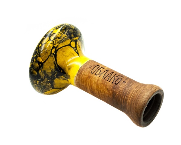 Чаша Облако Glaze Phunnel M - Желтый черный мрамор