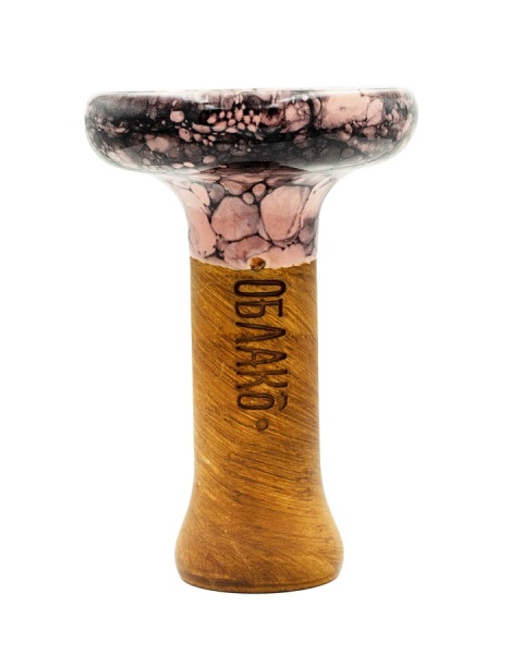 Чаша Облако Glaze Phunnel L - Розовый черный мрамор 