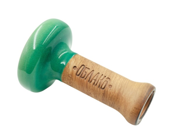 Чаша Облако Glaze Black - Зелёная кракле