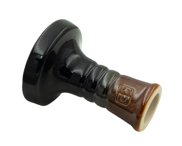 Чаша Форма Фанел Глазурь коричневый / черный глянец