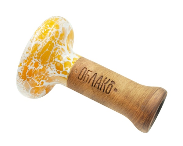Чаша Облако Glaze Phunnel L - Оранжево-белый мрамор