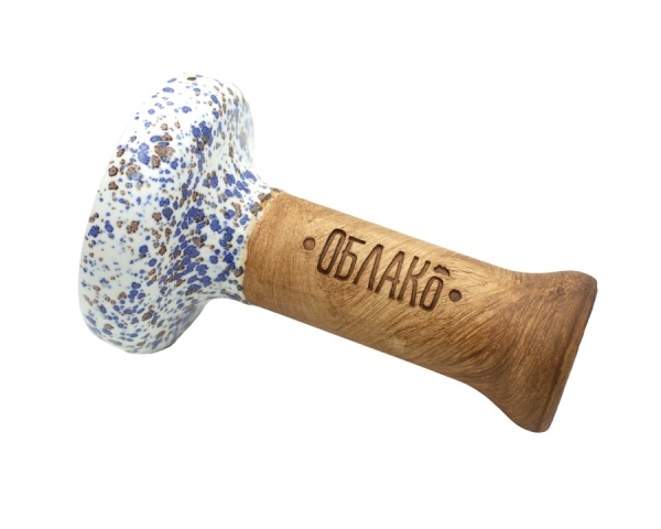 Чаша Облако Glaze Black - Белый в точку