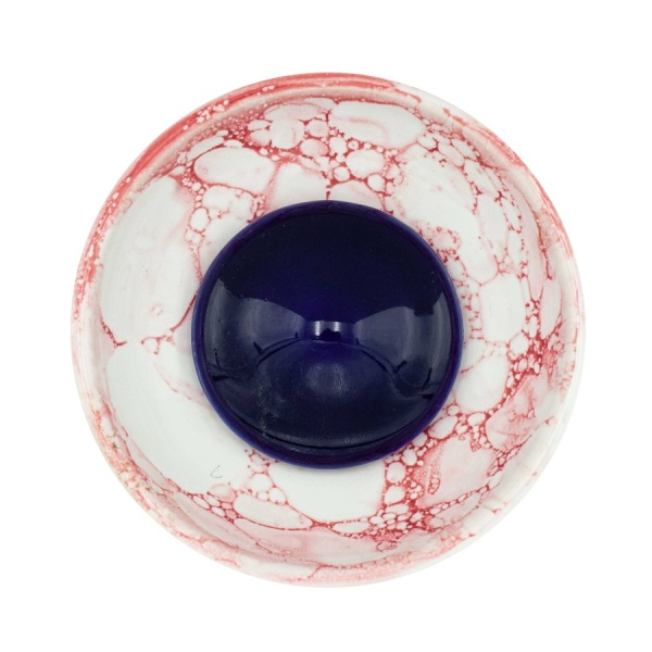 Чаша Облако Flow - Синий/Бело-малиновый мрамор