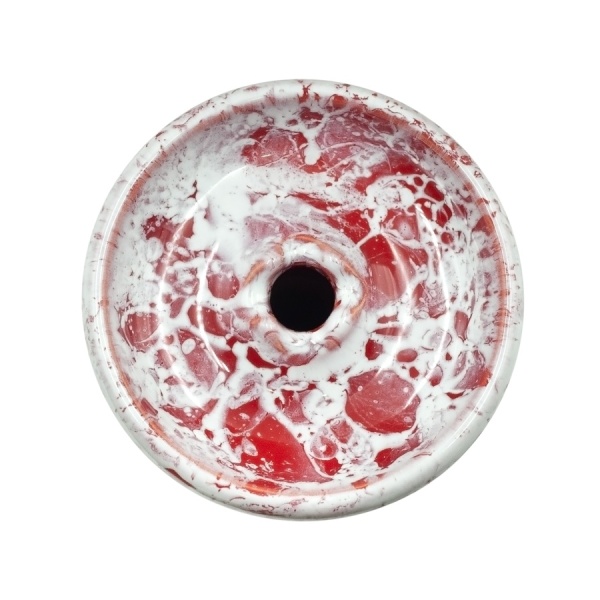 Чаша Облако Glaze Phunnel S - Красно-белый мрамор