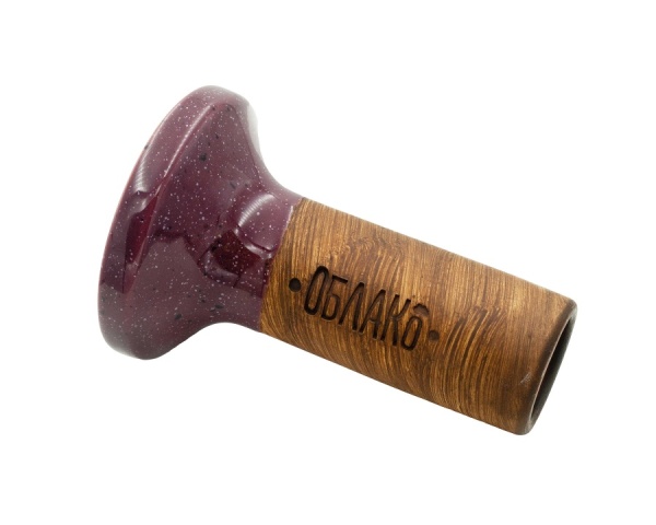 Чаша Облако Flow - Белый/Фиолетовый в точку