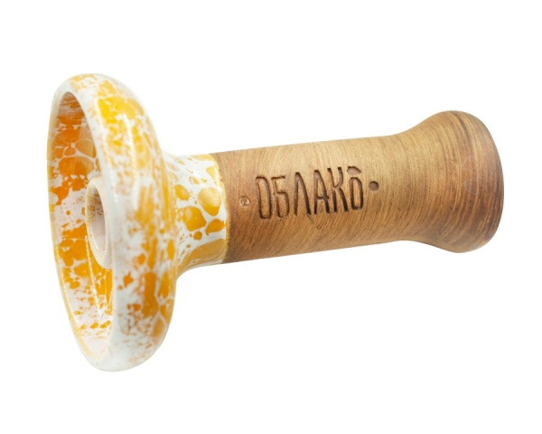 Чаша Облако Glaze Phunnel L - Оранжево-белый мрамор