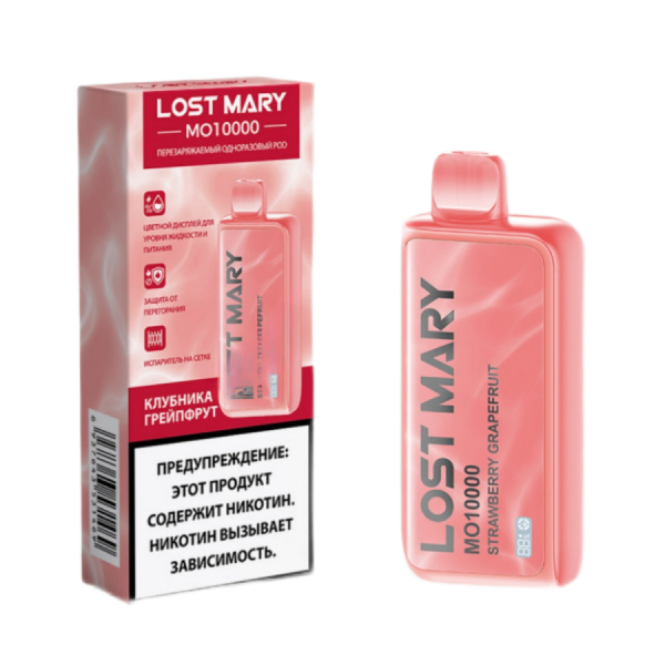 Lost Mary МО10000 Strawberry Grapefruit (Клубника грейпфрут) МТ