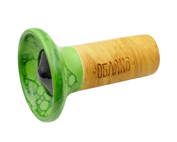 Чаша Облако Flow - Black on Light Green-Green Marble