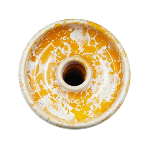 Чаша Облако Glaze Phunnel L - Оранжево-белый мрамор