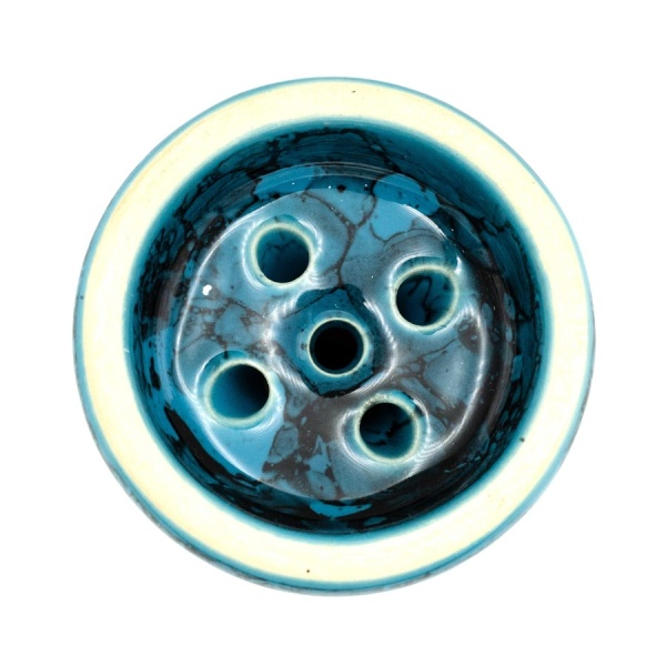 Чаша Облако Glaze Black - Голубой-черный мрамор