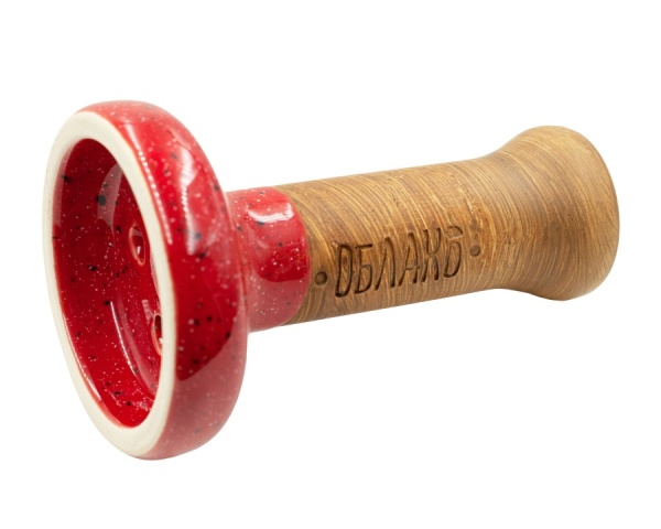 Чаша Облако Glaze Black - Красный в точку