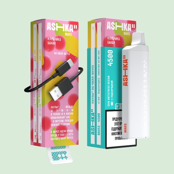 ASHKA MARS 4500 Клубника Банан
