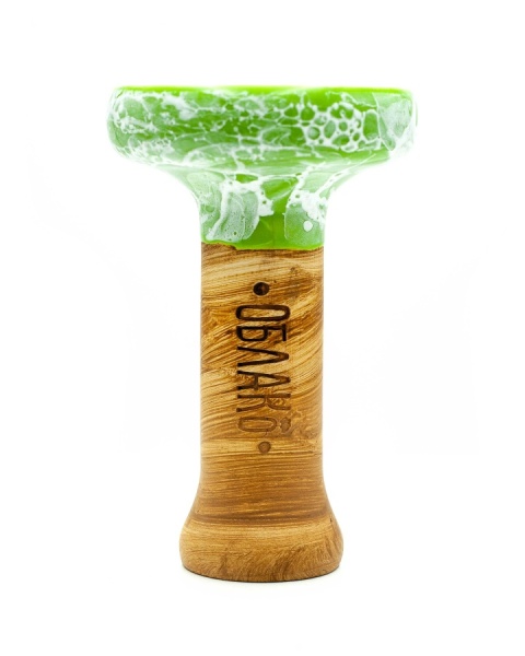 Чаша Облако Glaze Black - Салатовый мрамор