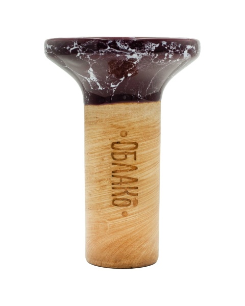 Чаша Облако Flow - Белый/Бордово-белый мрамор