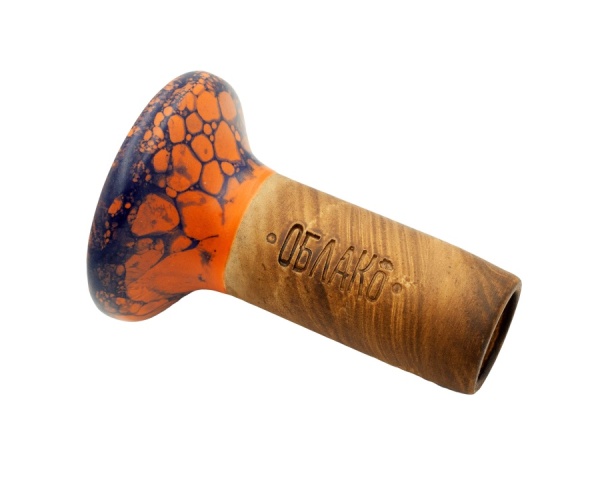 Чаша Облако Flow - Оранжевый/Оранжево-матовый синий мрамор