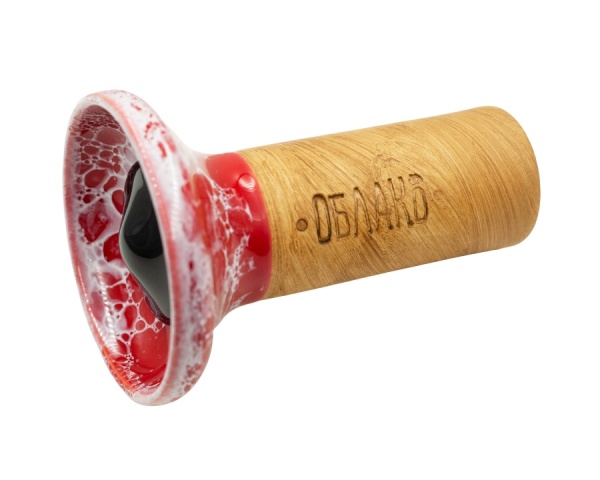 Чаша Облако Flow - Черный/Красно-белый мрамор