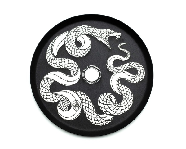 Дизайнерское блюдце плоское Alpha Hookah 04