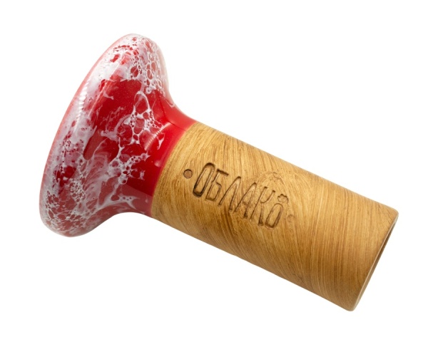 Чаша Облако Flow - Черный/Красно-белый мрамор