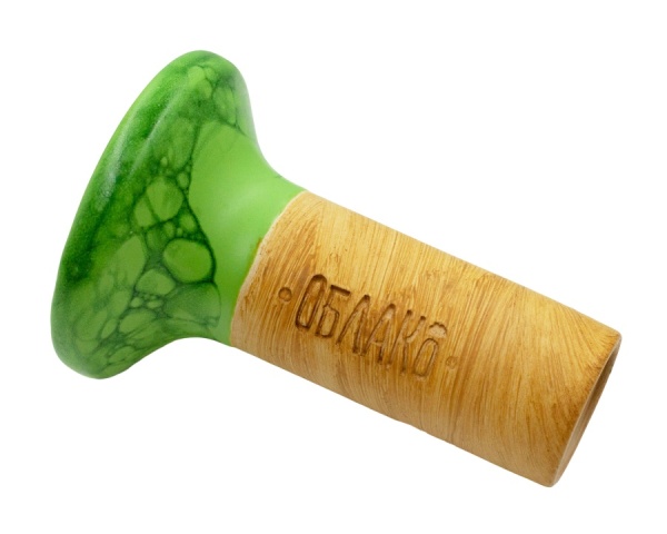 Чаша Облако Flow - Black on Light Green-Green Marble