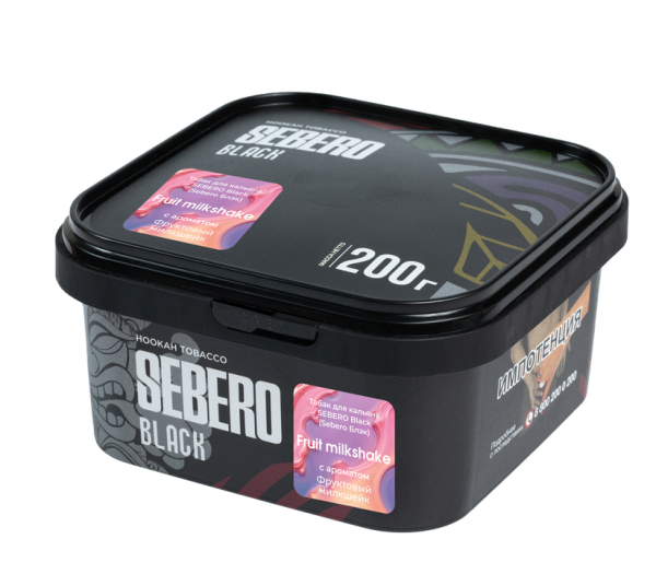 Sebero Black с ароматом Фруктовый милкшейк (Fruit milkshake), 200 гр