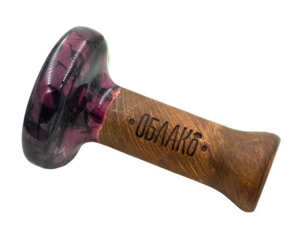 Чаша Облако Glaze Black - Малиновый черный мрамор