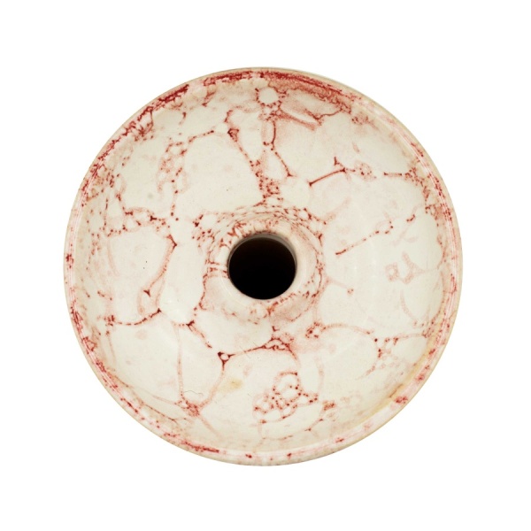 Чаша Облако Glaze Phunnel M - Бело-бордовый мрамор