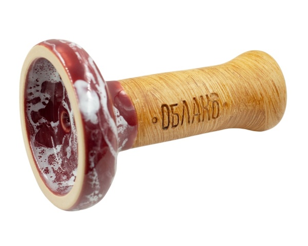 Чаша Облако Glaze Black - Вишнево-белый мрамор