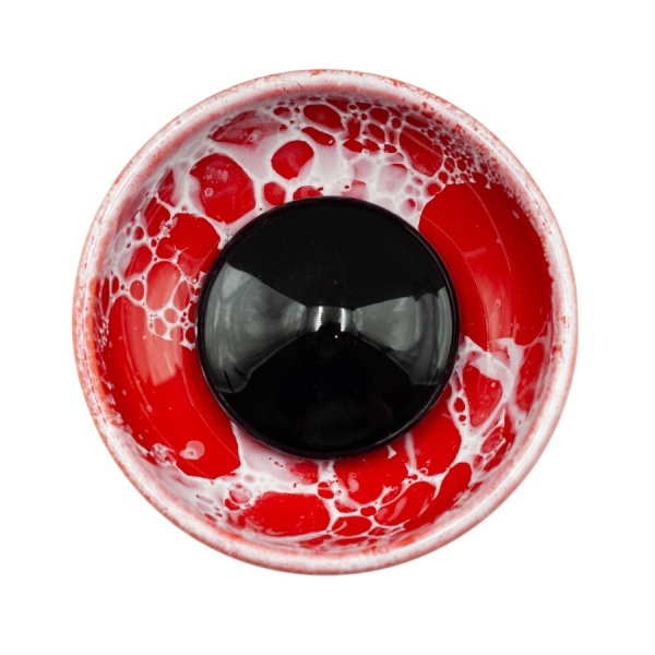 Чаша Облако Flow - Черный/Красно-белый мрамор