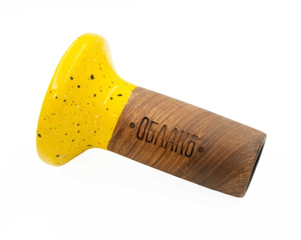 Чаша Облако Flow - Белый/Желтый в точку