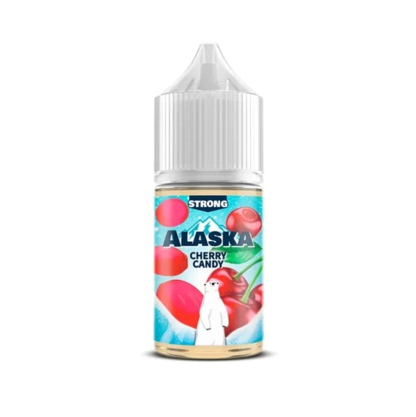 Alaska SALT STRONG Cherry Candy / Леденящий вишневоментоловый леденец, 20 - 30мл 