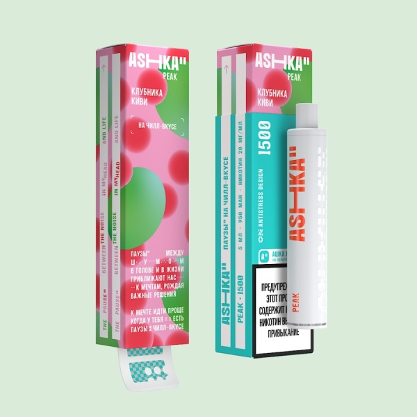 ASHKA PEAK 1500 Клубника Киви