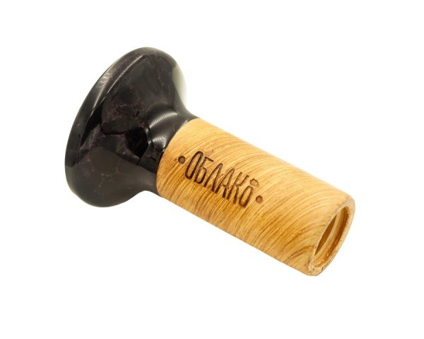 Чаша Облако Flow - Желто-черный малиновый мрамор