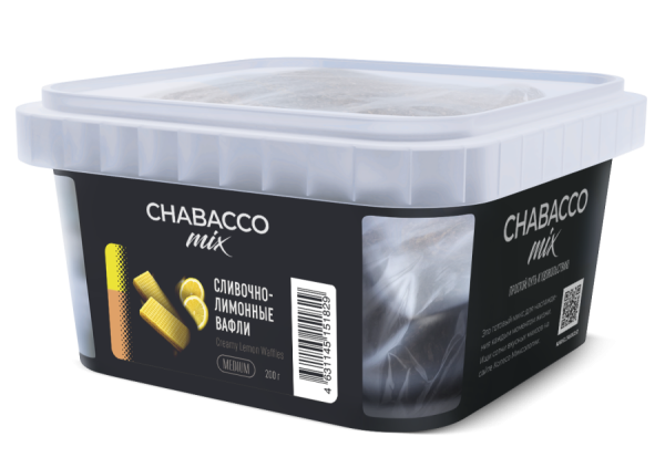 Chabacco Mix Creamy Lemon Waffles (Сливочно-лимонные вафли), 200 гр