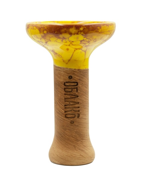 Чаша Облако Glaze Phunnel M - Желто-бордовый мрамор